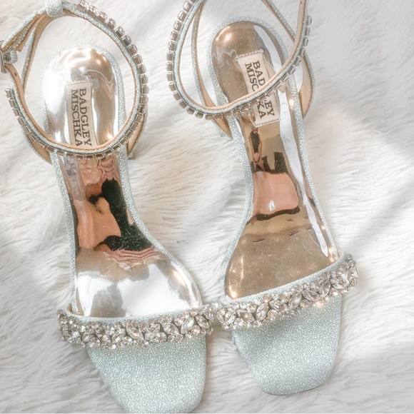 NEW Badgley Mischka Tasmine Women's Shoes Soft Blush Ankle Strap Sandal - Picture 4 of 7